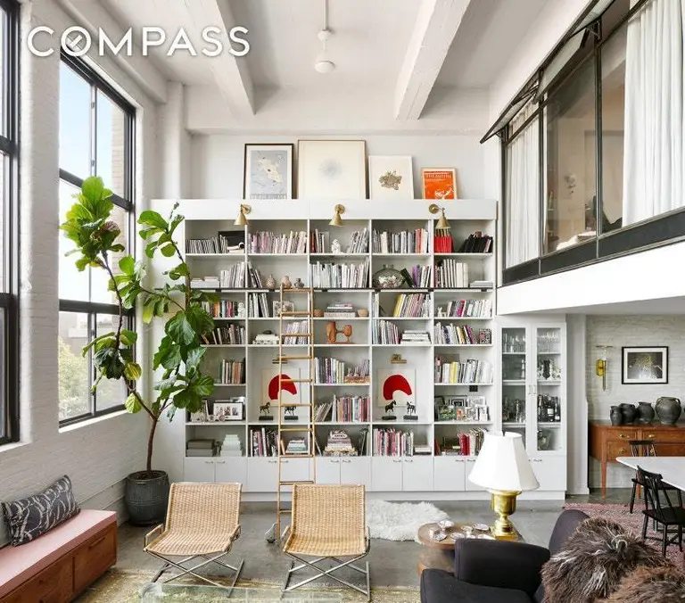 18-foot, concrete beveled ceilings top this Williamsburg apartment renting for $6,995/month