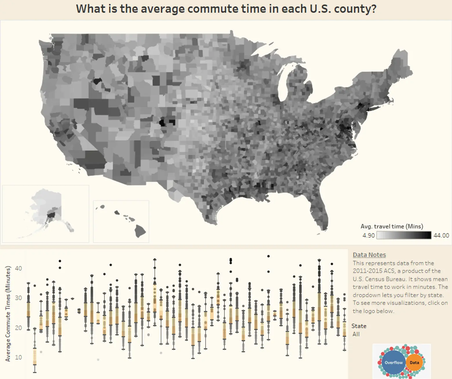 Interactive map reveals how your daily commute time compares with the nation’s worst