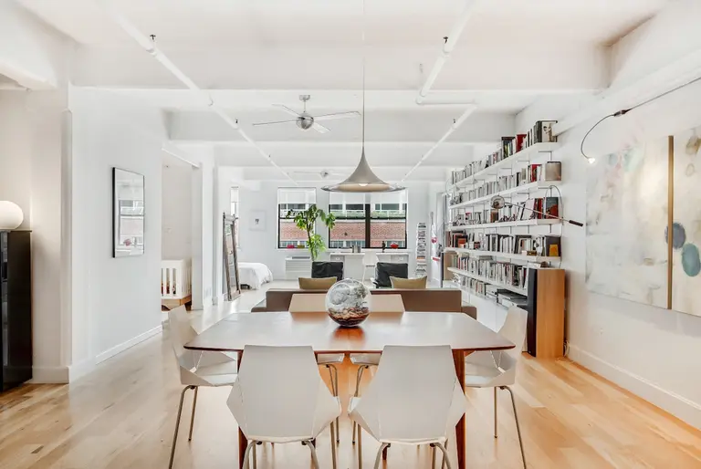From the land of lofts, this bright $1.3M DUMBO space awaits your room-shifting skills