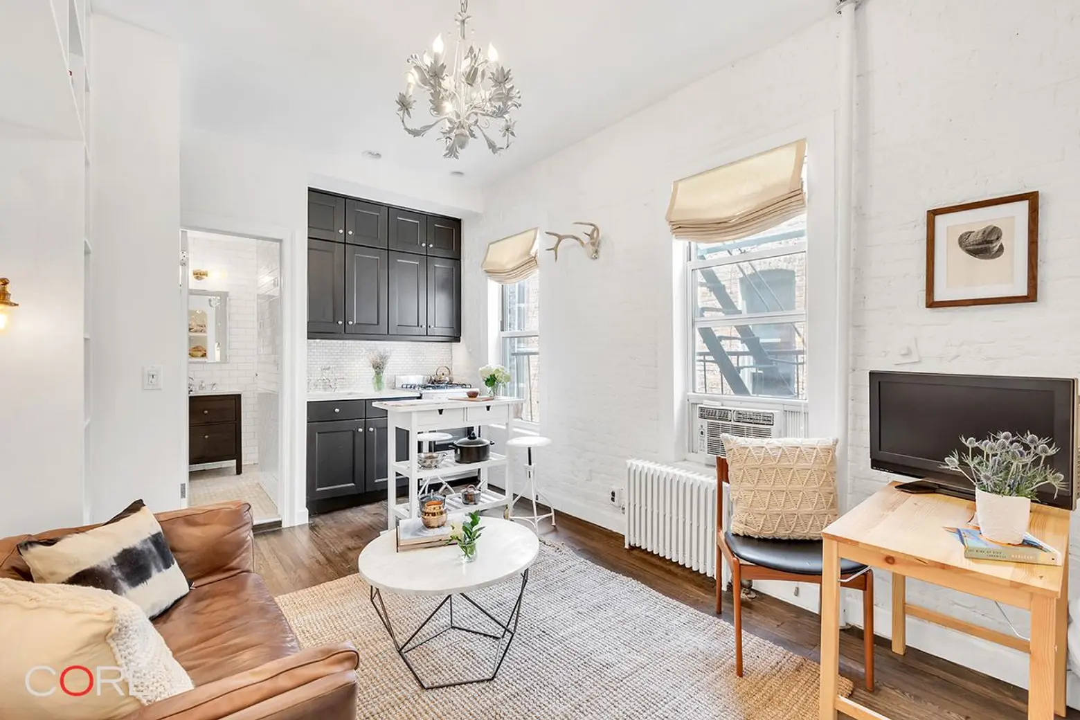 $2,500/month Soho studio fits a lot of storage and charm into 200 square feet
