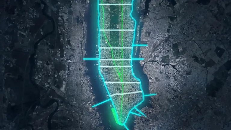 ‘Loop NYC’ proposes driverless auto expressways across Manhattan and a 13-mile pedestrian park