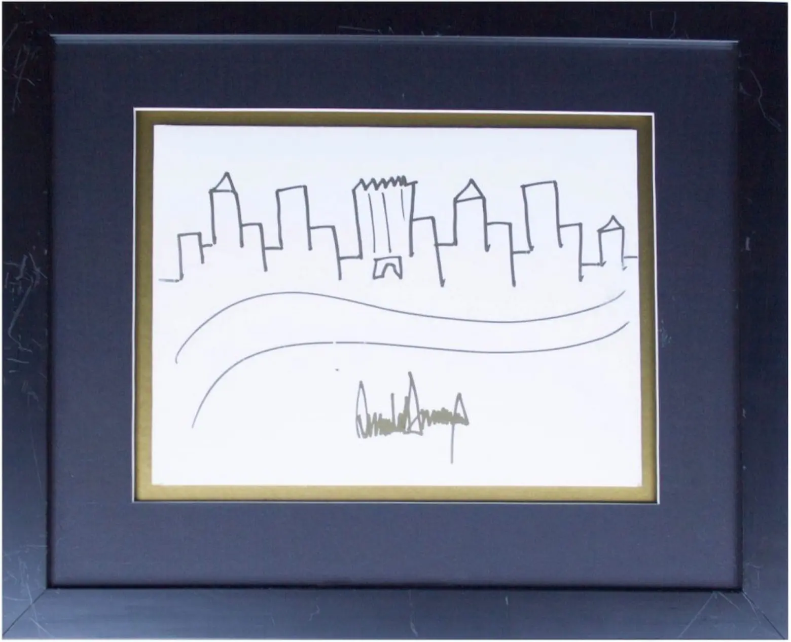 Donald Trump’s sketch of the Manhattan skyline sells for $29,184 at auction
