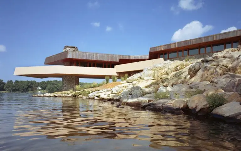 Frank Lloyd Wright-designed house and heart-shaped private island ask $15M upstate