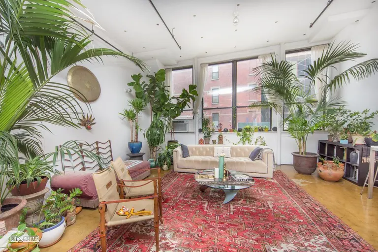 A jungle-like loft near the Williamsburg waterfront asks $4,500 a month