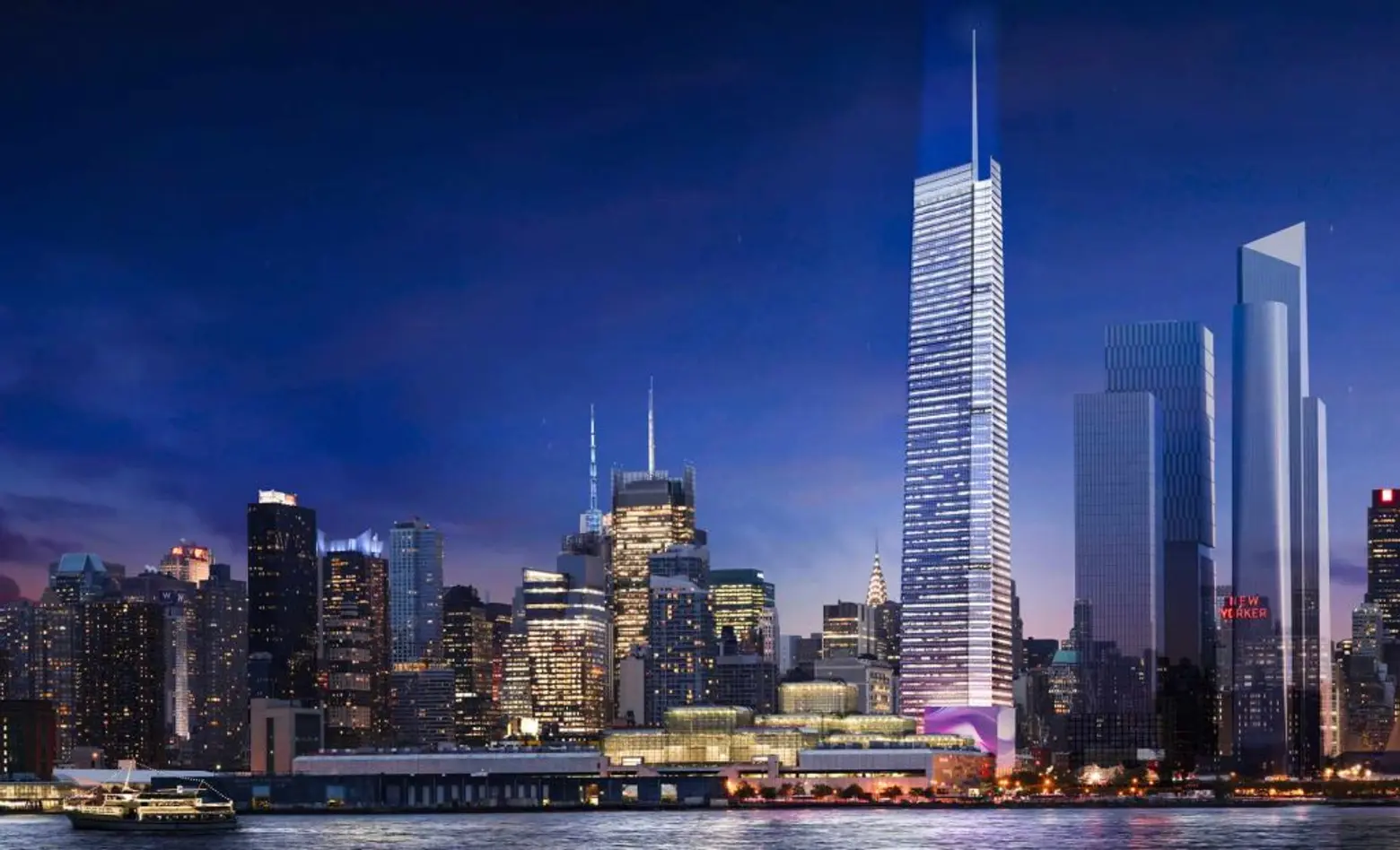 Updated view of 3 Hudson Boulevard adds 300-foot spire, making it tallest in Hudson Yards