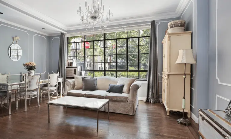 Look right into Stuyvesant Square Park through the huge windows at this $895K co-op