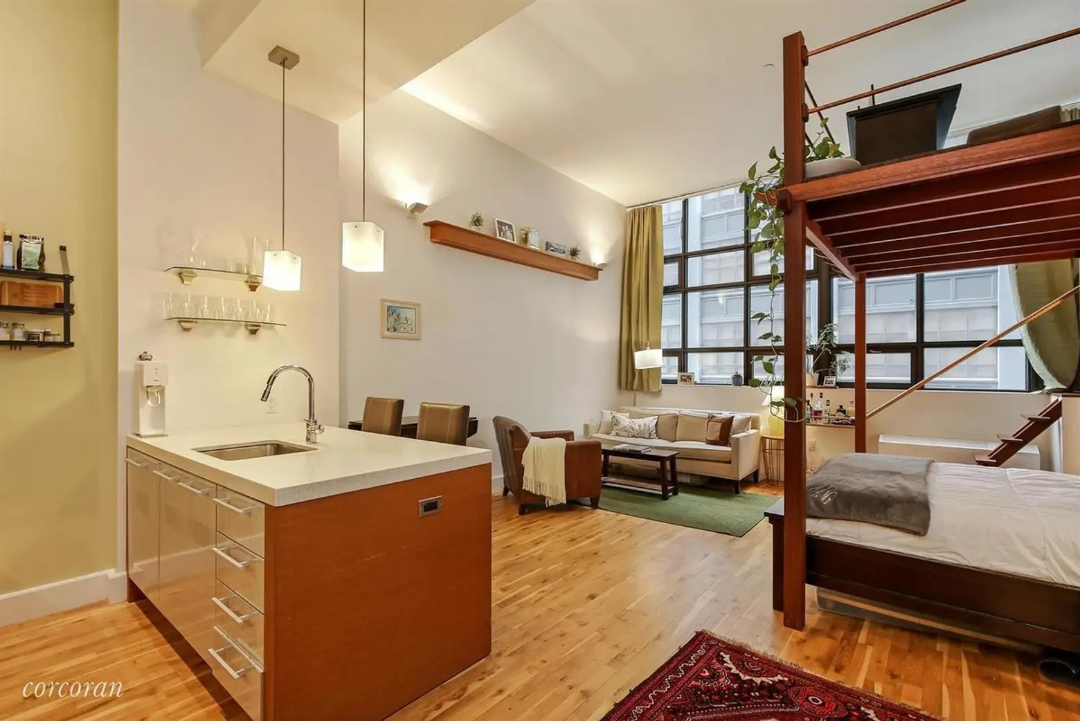 This $699K custom-designed Brooklyn Heights studio elevates small-space living