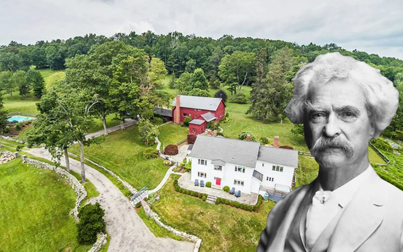 For $1.85M, live in Mark Twain’s former Connecticut farmhouse