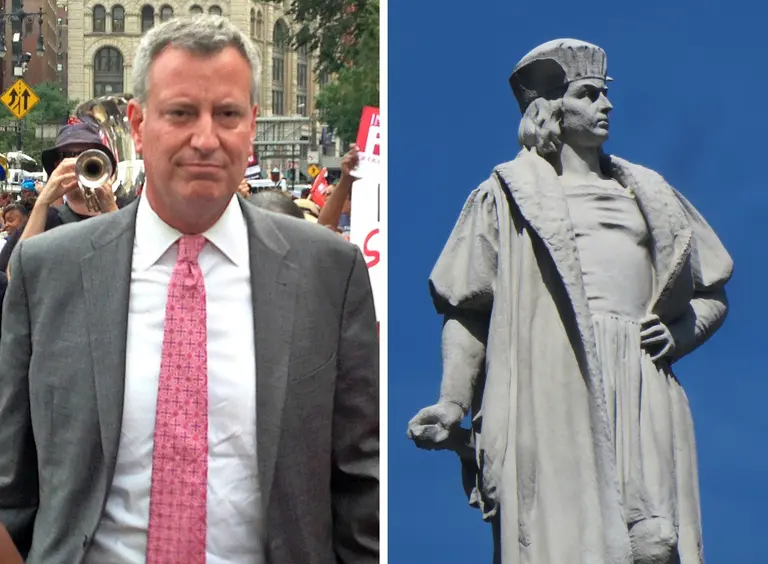 De Blasio suggests adding contextual plaques to controversial city statues