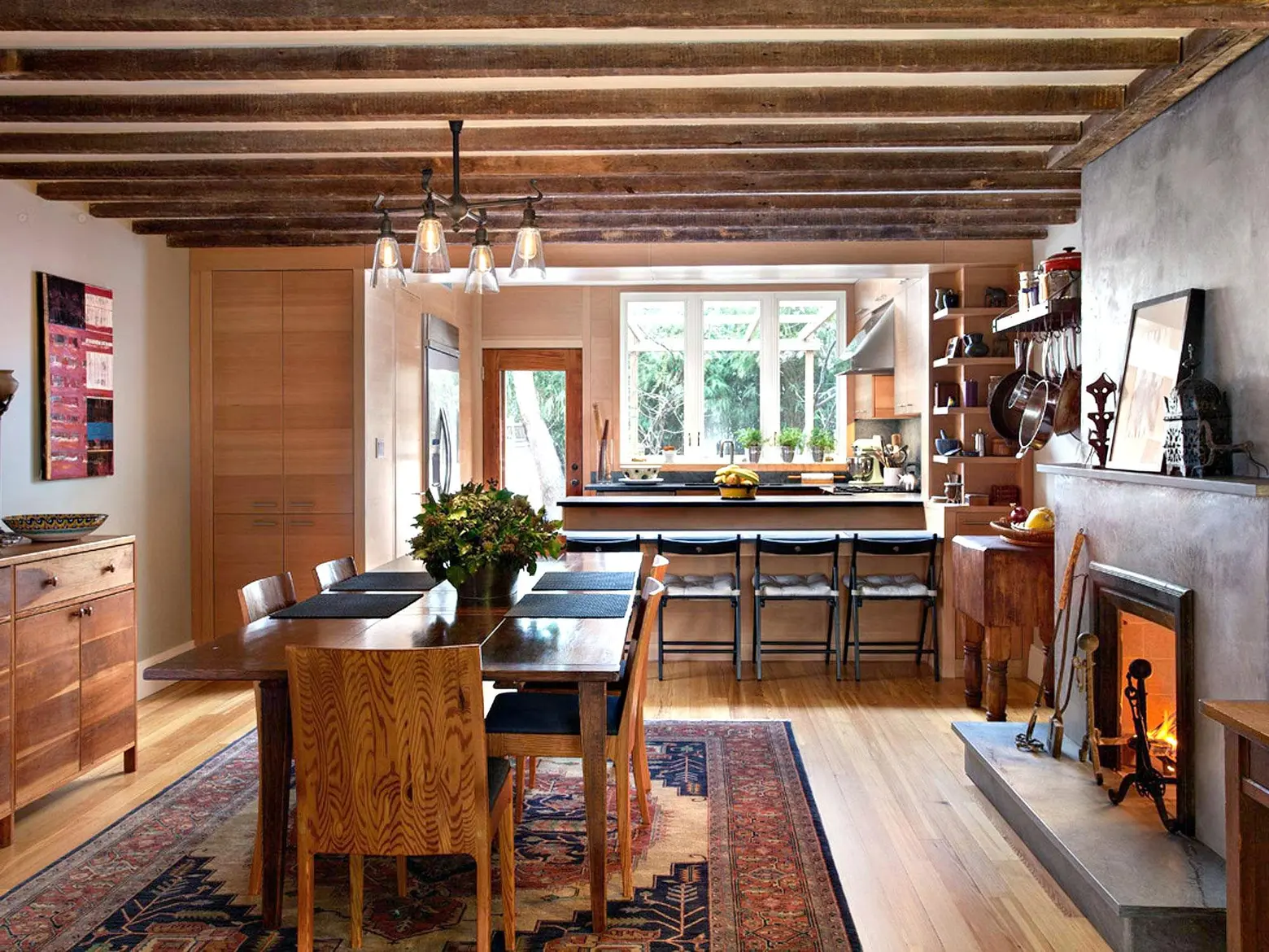 Loci Architecture took this 1878 Carroll Gardens brownstone and decked it out with wood
