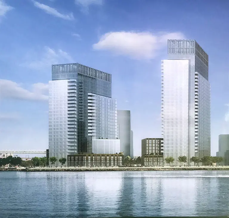 First look at Halletts Point’s phase two reveals pair of blocky, glass towers
