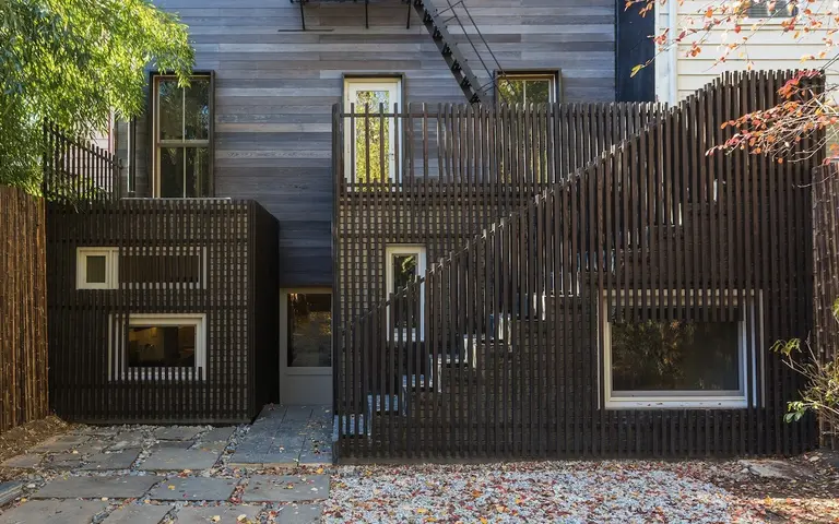 Architensions transformed a Brooklyn townhouse into a stunning compound with a writing pavilion