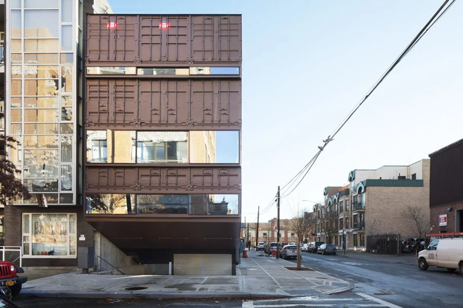 Lot-ek, carroll house, shipping containers, williamsburg, archtober