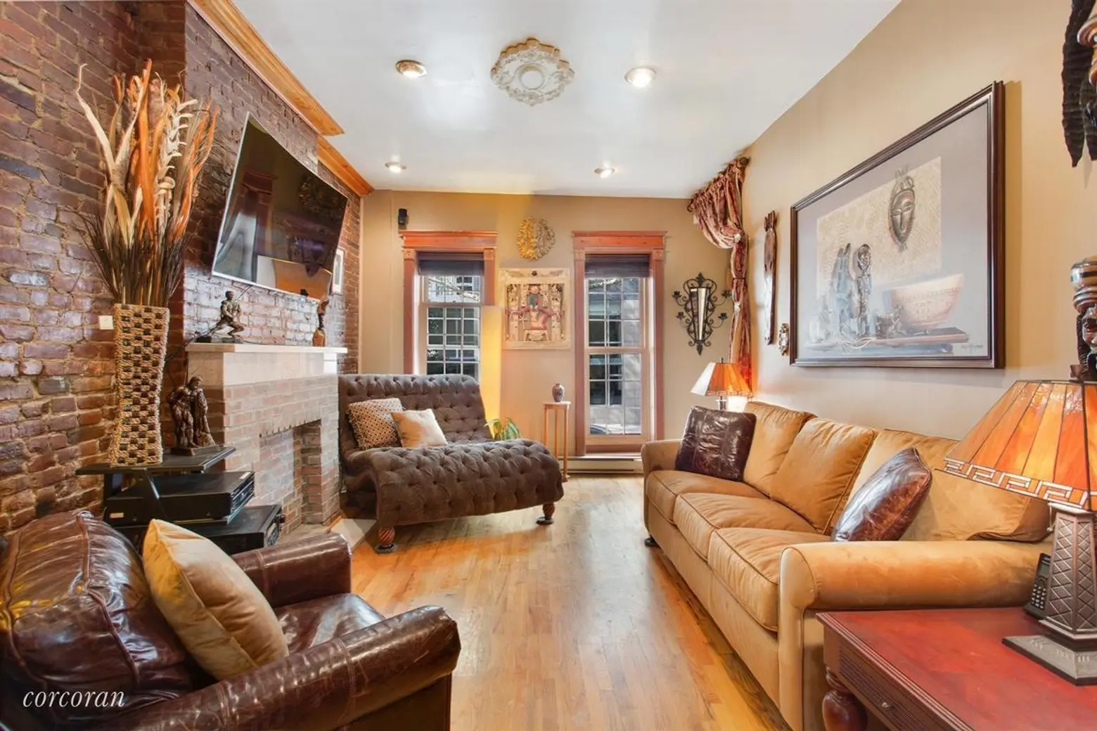 This $1.9M Clinton Hill townhouse is a bountiful harvest of toned-down brown
