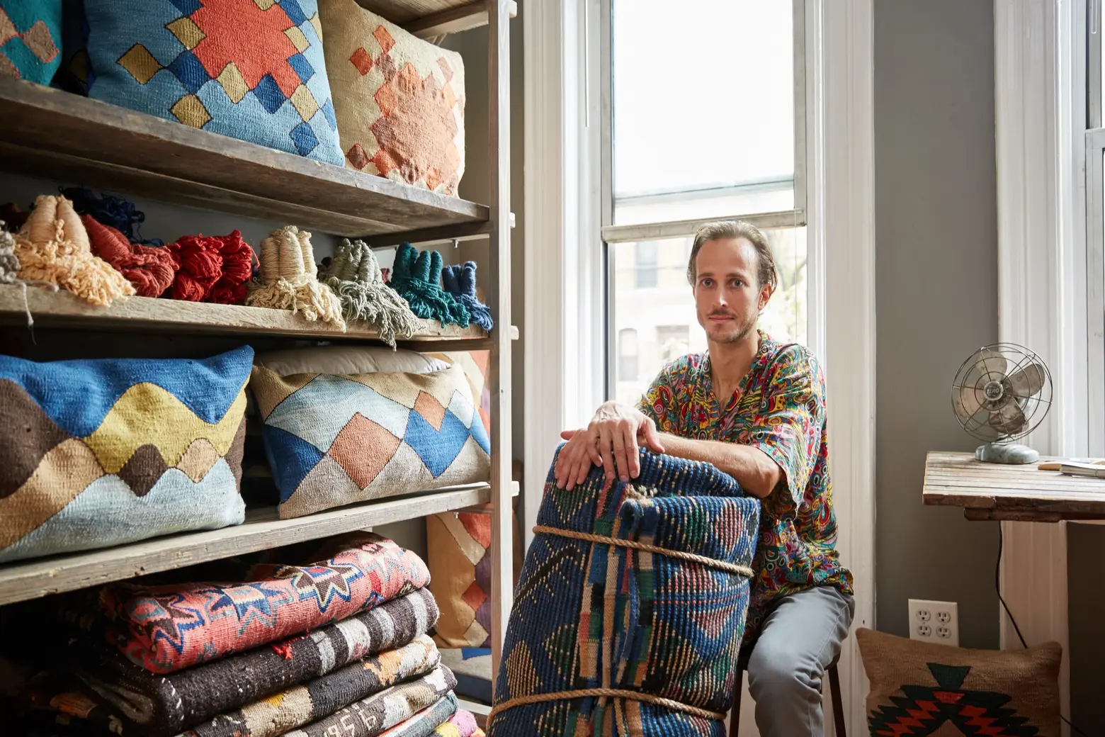 My 550sqft: A textile designer fits a studio and warehouse into his railroad Ridgewood home