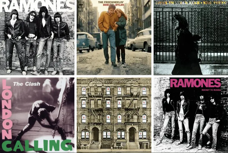 Iconic album covers of Greenwich Village and the East Village: Then and now