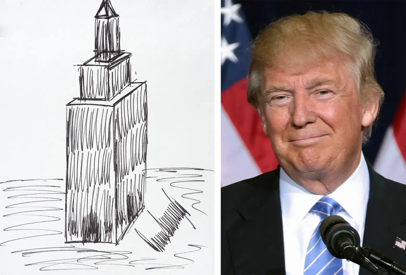 Donald Trump’s Empire State Building doodle expected to fetch $12,000 at auction