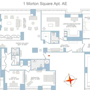 1 Morton Square, Olsen twins, Bruce Eichner, penthouse, douglas elliman