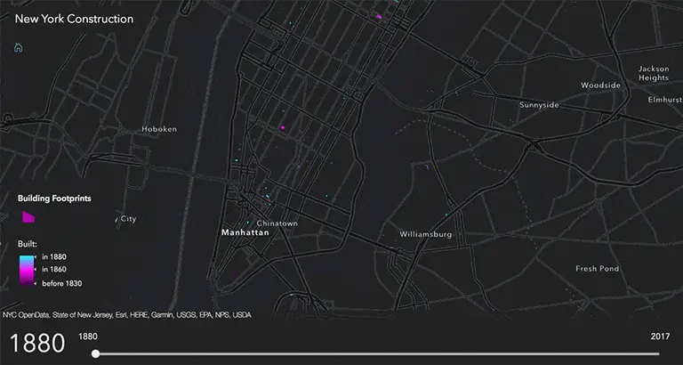 MAP: Watch 1 million+ NYC buildings being constructed since 1880