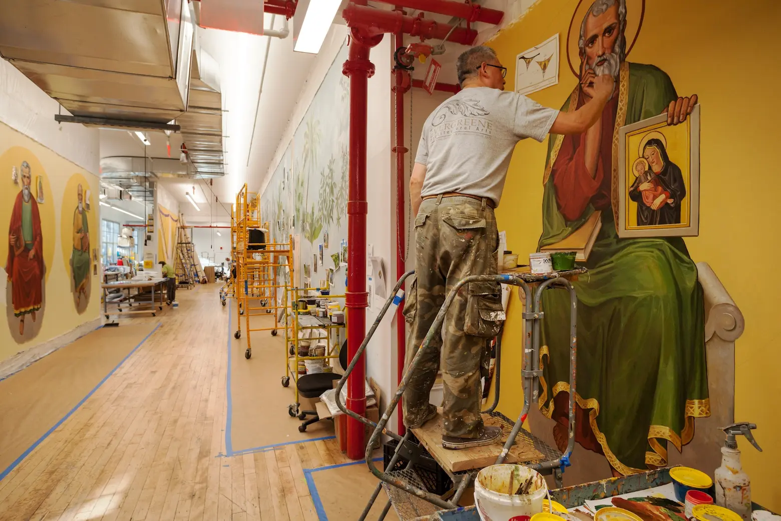 Where I Work: Inside the plaster and mural studios at Evergreene Architectural Arts