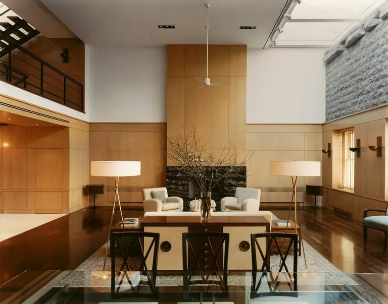 $17M Tribeca penthouse received a mod, wood-paneled makeover