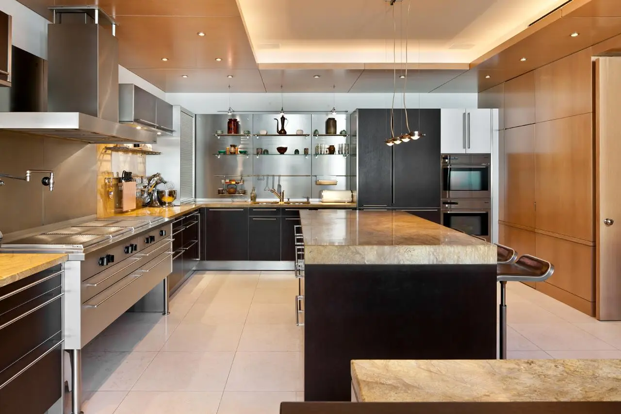 $17M Tribeca penthouse received a mod, wood-paneled makeover | 6sqft