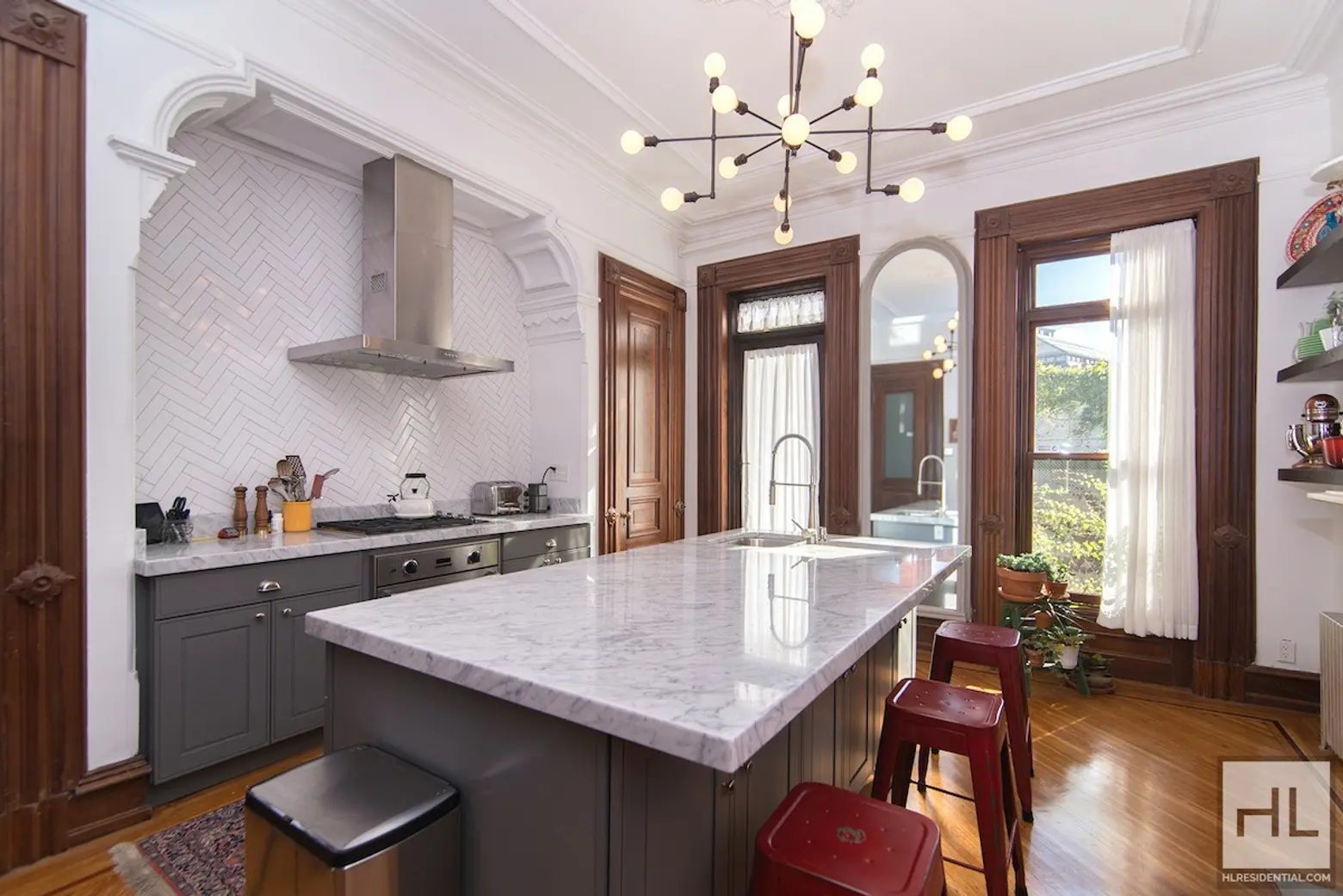 Rent a renovated Bed-Stuy triplex with a deck, yard and nanny suite for $6K/month