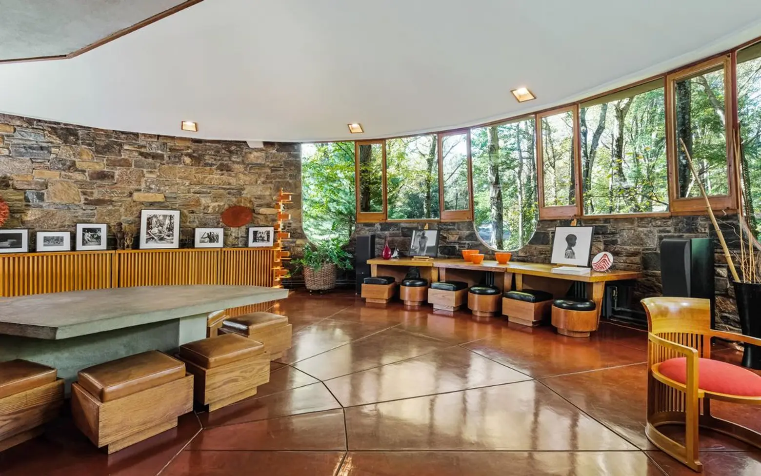 11 orchard brook drive, cool listings, frank lloyd wright, usonia, usonian house, westchester, pleasantville, sol friedman house, architecture, mid-century modern, modern houses, modern homes, modernism
