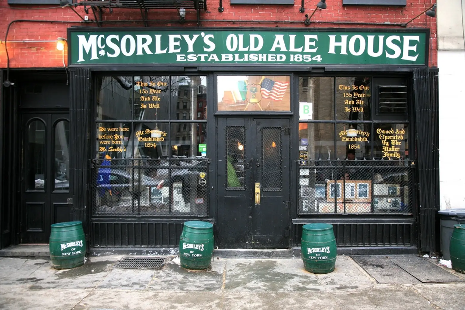 mcsorleys old ale house, east village, historic bars nyc