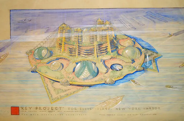 Frank Lloyd Wright had a plan to build a ‘city of the future’ on Ellis Island