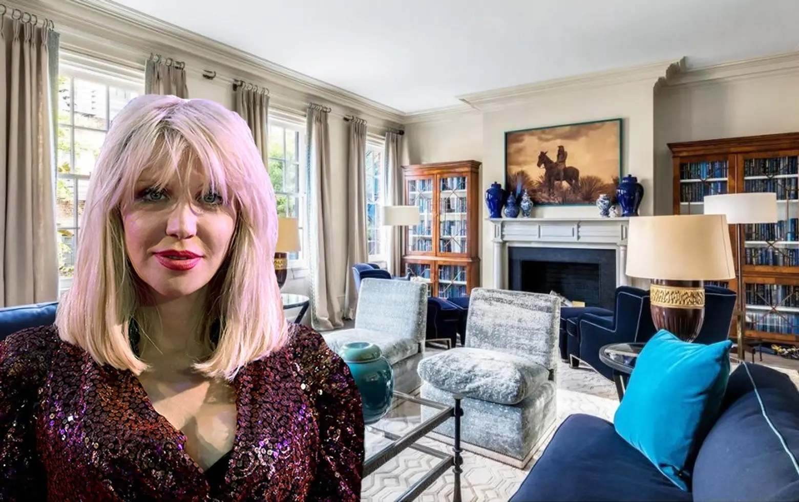 Courtney Love’s one-time West Village townhouse rental lists for $11.25M after a stylish makeover