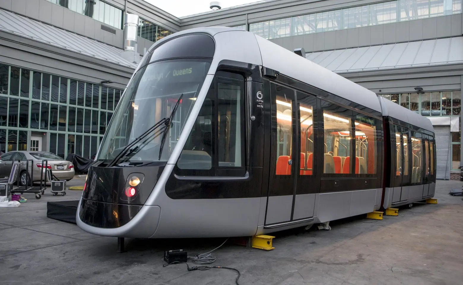 Brooklyn Queens Connector unveils first streetcar prototype