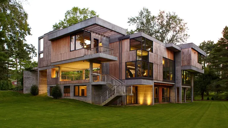 Narofsky Architecture built this Long Island home using trees knocked down during Hurricane Irene