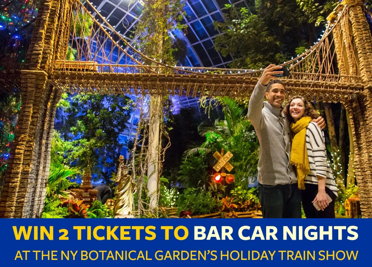 Win a pair of tickets to the New York Botanical Garden’s Bar Car Nights