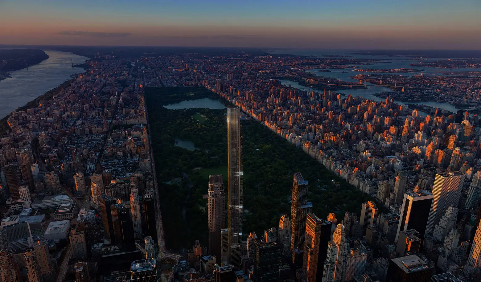 New renderings revealed for Extell’s Central Park Tower as it hits halfway mark