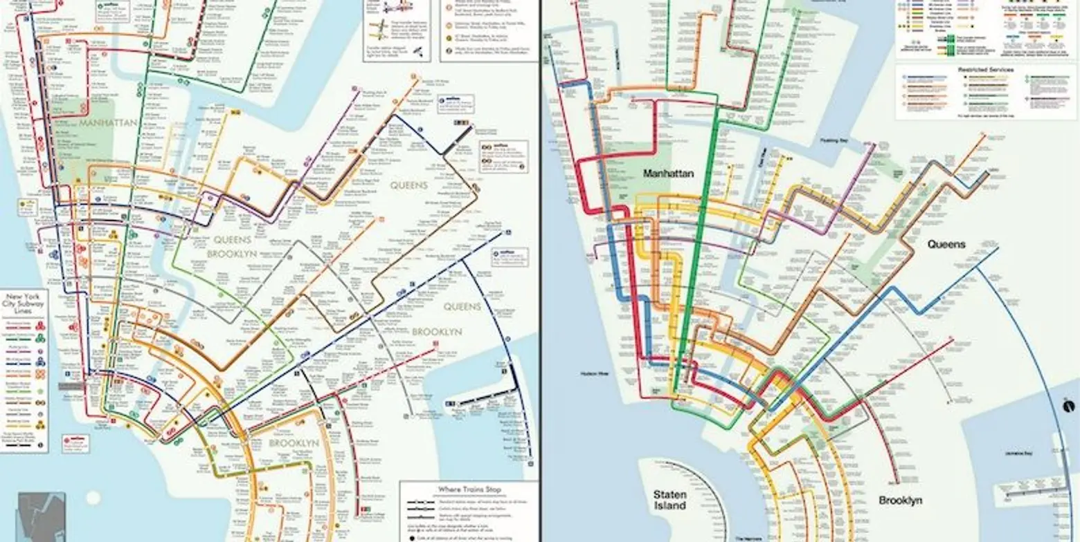 max roberts, nyc subway, subway map, concentric circles