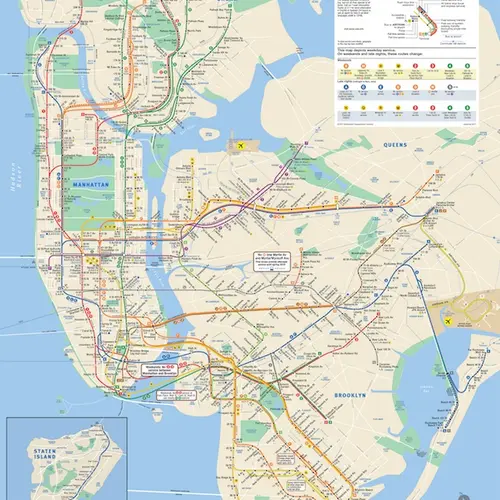 Artist uses the classic Vignelli design to reimagine the NYC subway map ...