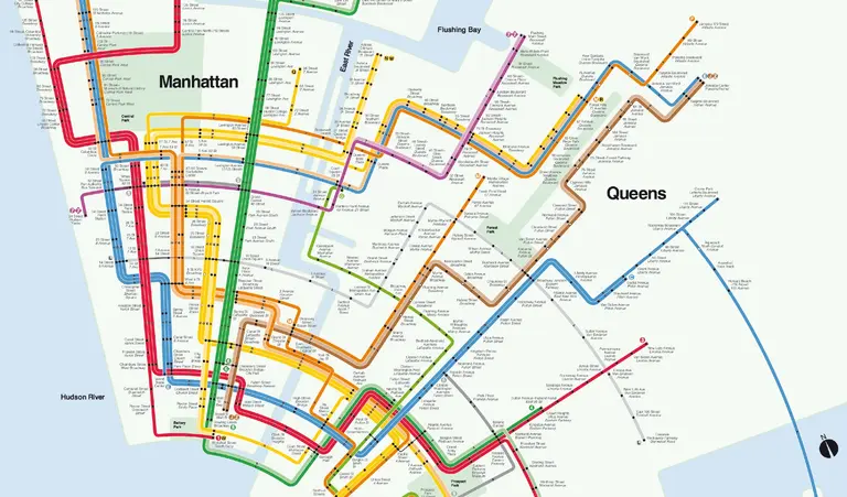 Artist uses the classic Vignelli design to reimagine the NYC subway map in concentric circles