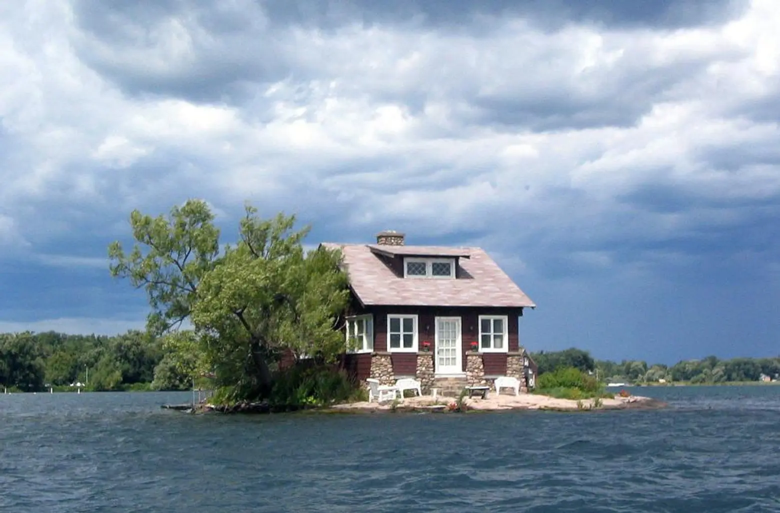 Off New York’s coast, ‘Just Room Enough Island’ fits only one house and a tree