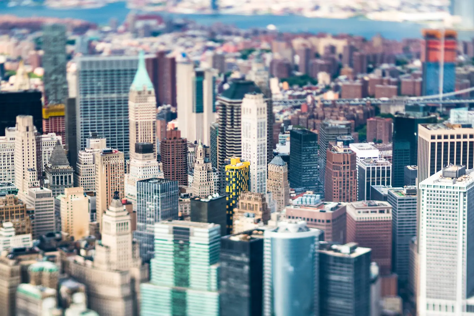 New York Resized, Jasper Leonard, tilt-shift photography, NYC aerial photography