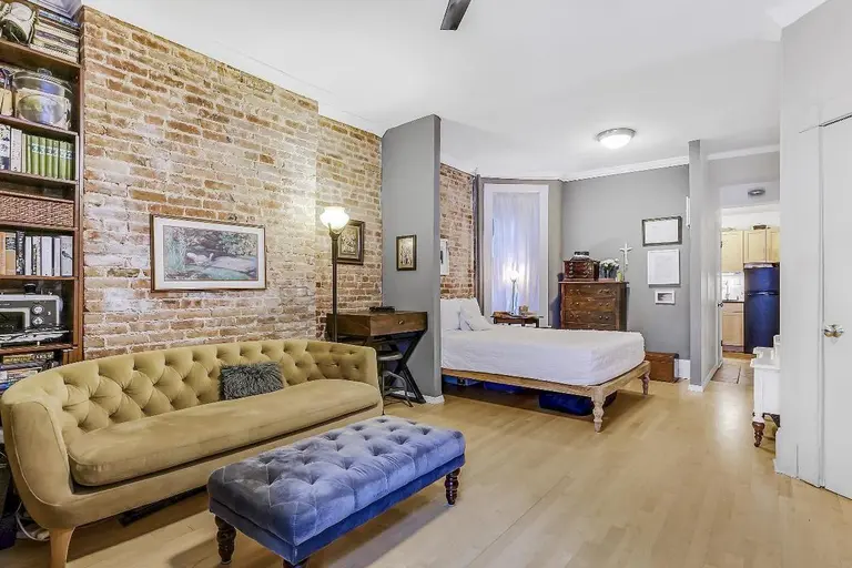This cute studio co-op with some bonus storage asks $499K in the East Village