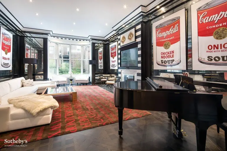 Upper East Side mansion with Warhols and a gold-plated couch is back on the market for $24M