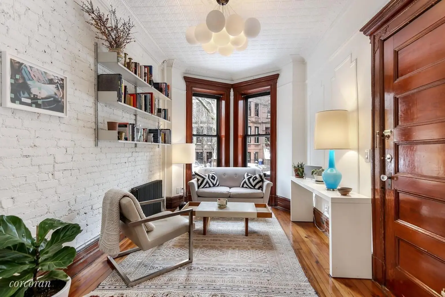 For $1.3M, this South Slope duplex has lots of options and a private patio