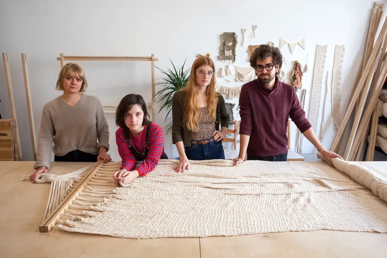 Where I Work: Weaving and dying indoor hammocks with Bushwick design collective Pouch
