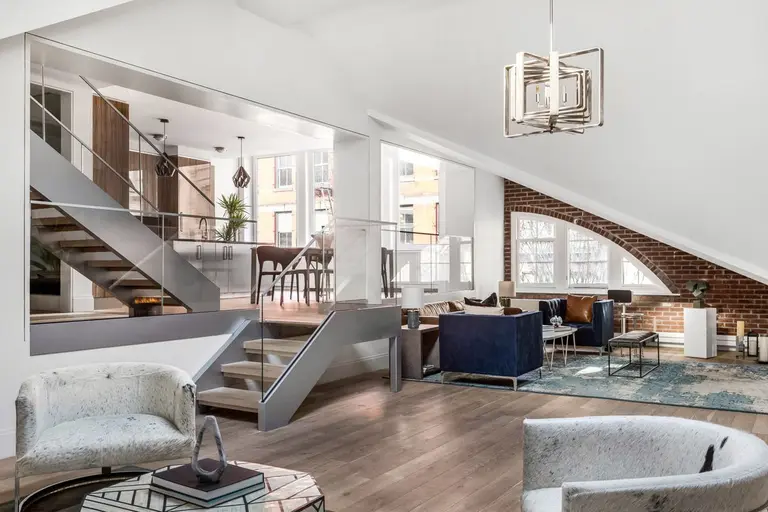 Sleek Soho penthouse with a sunken great room asks $10M