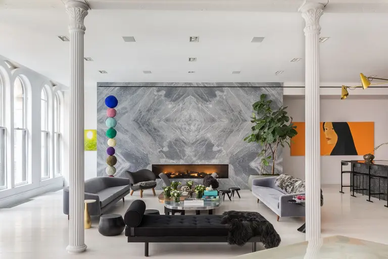 Asking $10M, this huge Tribeca loft has a cashmere-lined bedroom and 20-foot fireplace