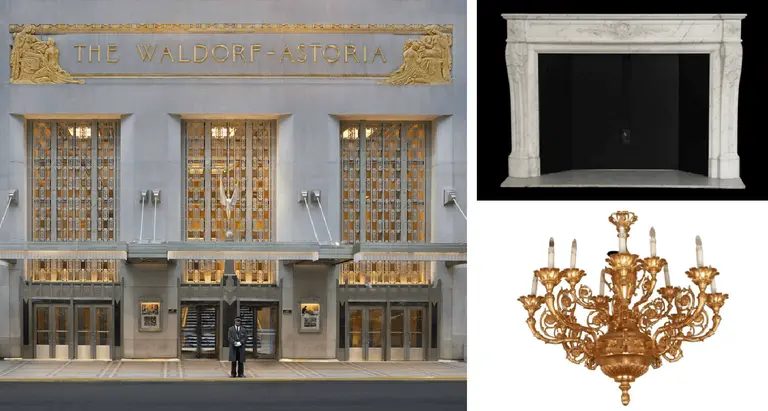 You can buy a $14,000 mantle and more salvaged items from the Waldorf Astoria