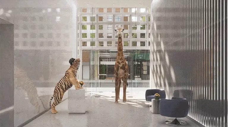 Can giant zoo animals sell a luxury condo in NYC?
