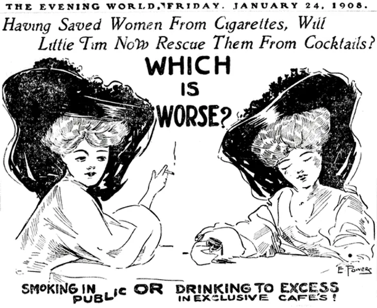 When New York women were banned from smoking in public