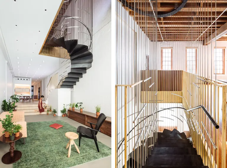In Tribeca’s ‘Raft Loft’ a hanging, architectural staircase joins two apartments
